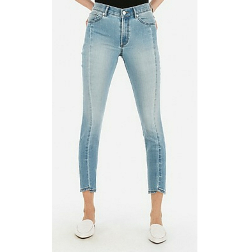 Express Repreve High Rise Skinny Jeans